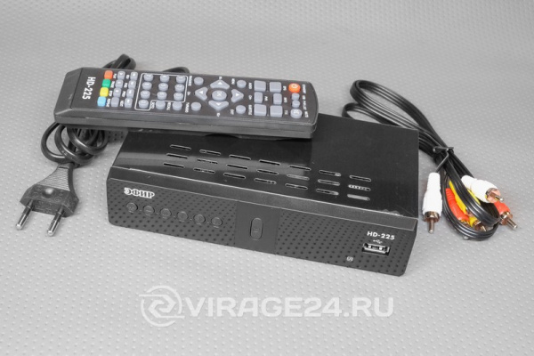 Купить Ресивер эфирный цифровой DVB-T2/C HD HD-225 метал. дисплей DOLBY DIGITAL, ЭФИР